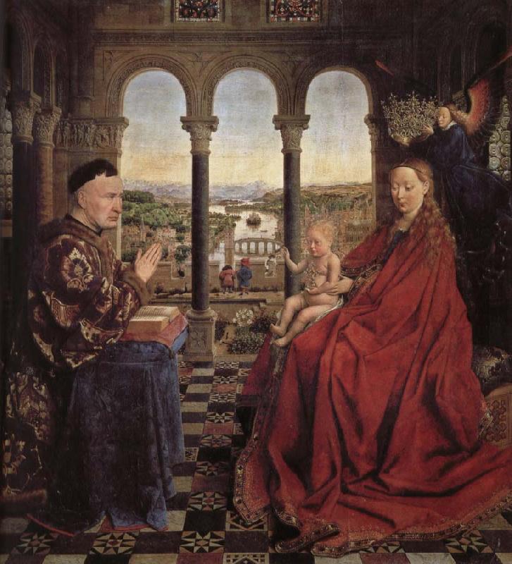 Jan Van Eyck Roland s Madonna oil painting picture